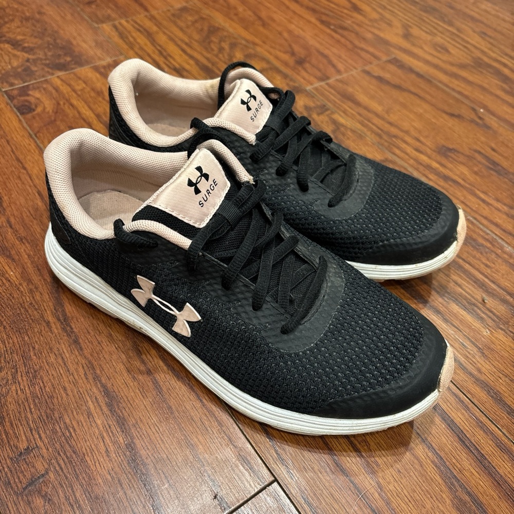 Under Armour Black and Cream Sneakers